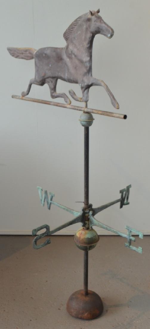 Antique Copper Horse Weathervane (1 of 6)