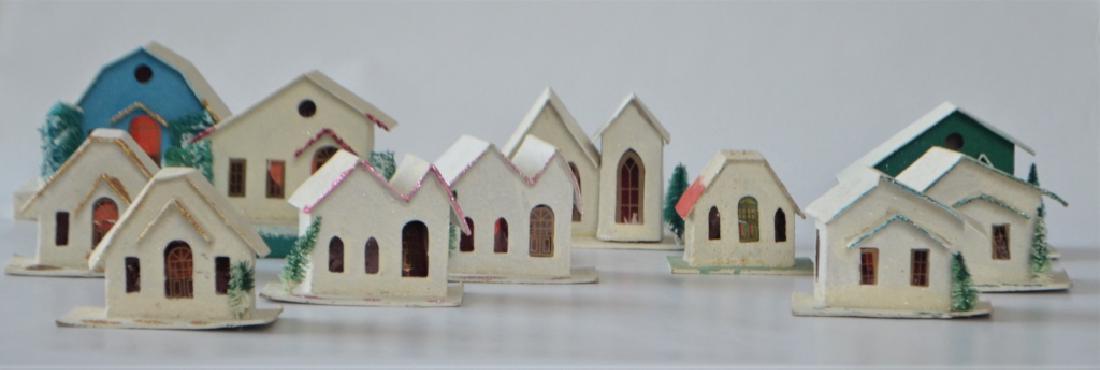 1920s Cardboard Christmas Village (1 of 4)