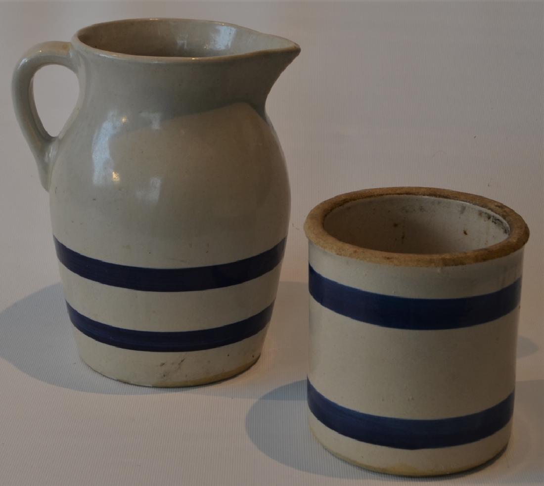 Vintage Roseville Stoneware Lot (1 of 8)