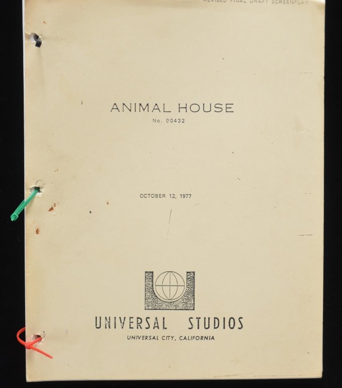 Animal House Final Draft Screenplay 1977 (1 of 4)