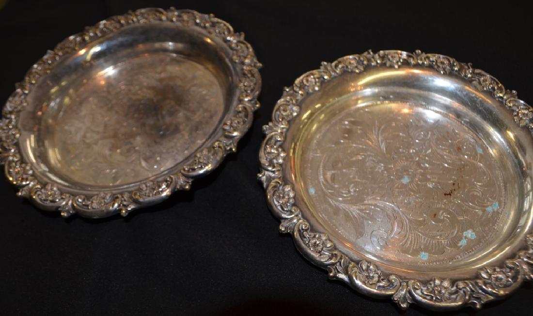 Vintage Pair of Christofle Silver Dishes: Christofle Paris.Each 6" across 1" depth.Normal wear and expected patina.
