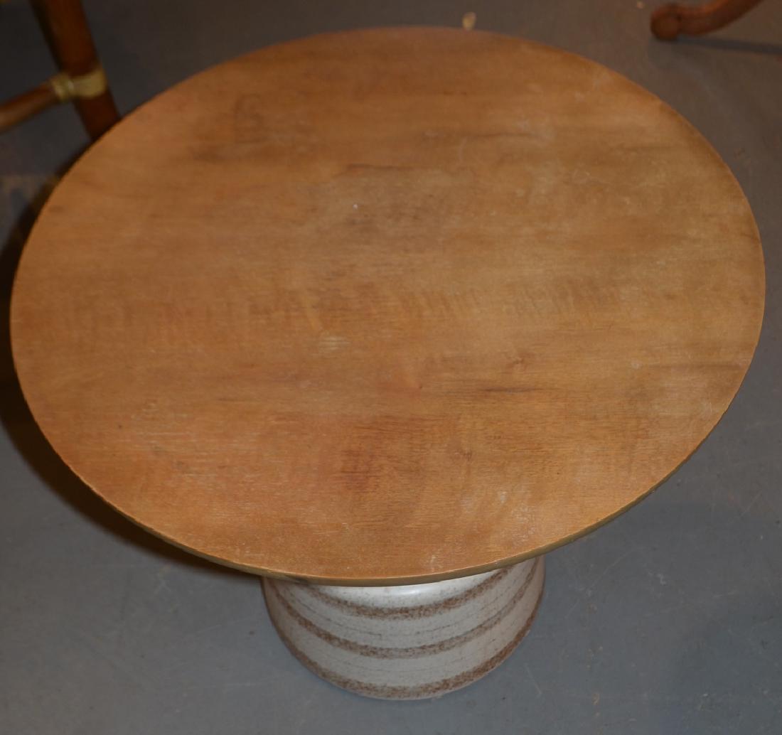 Mid Century Metal and Wood Top Table (1 of 3)