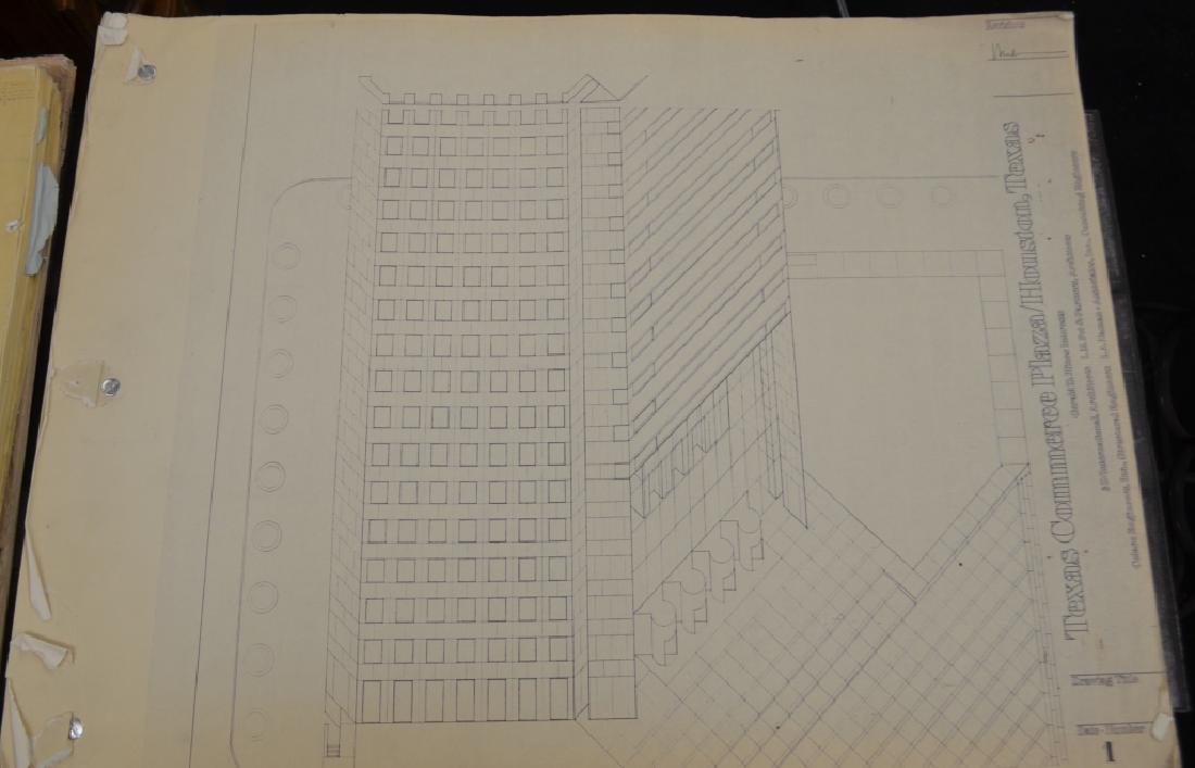 Original I M Pei Architectural Drawings Texas Comm (1 of 6)