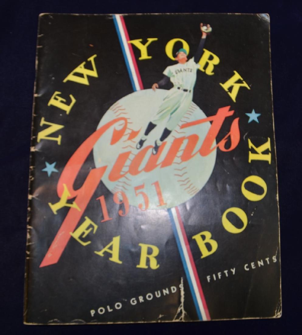 1951 NY Giants Baseball Yearbook (1 of 4)
