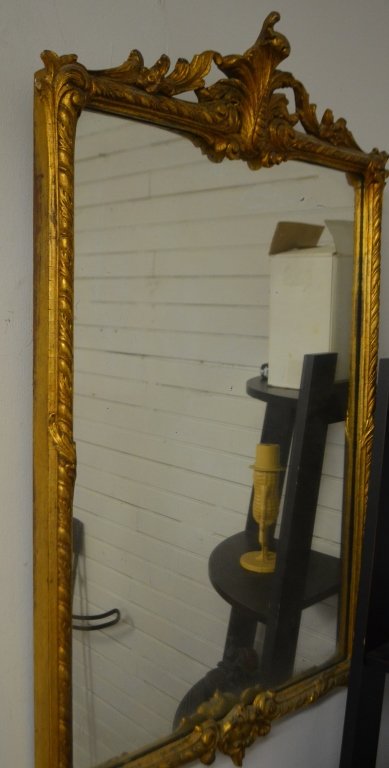 Antique Gold Baroque Framed Mirror (1 of 4)