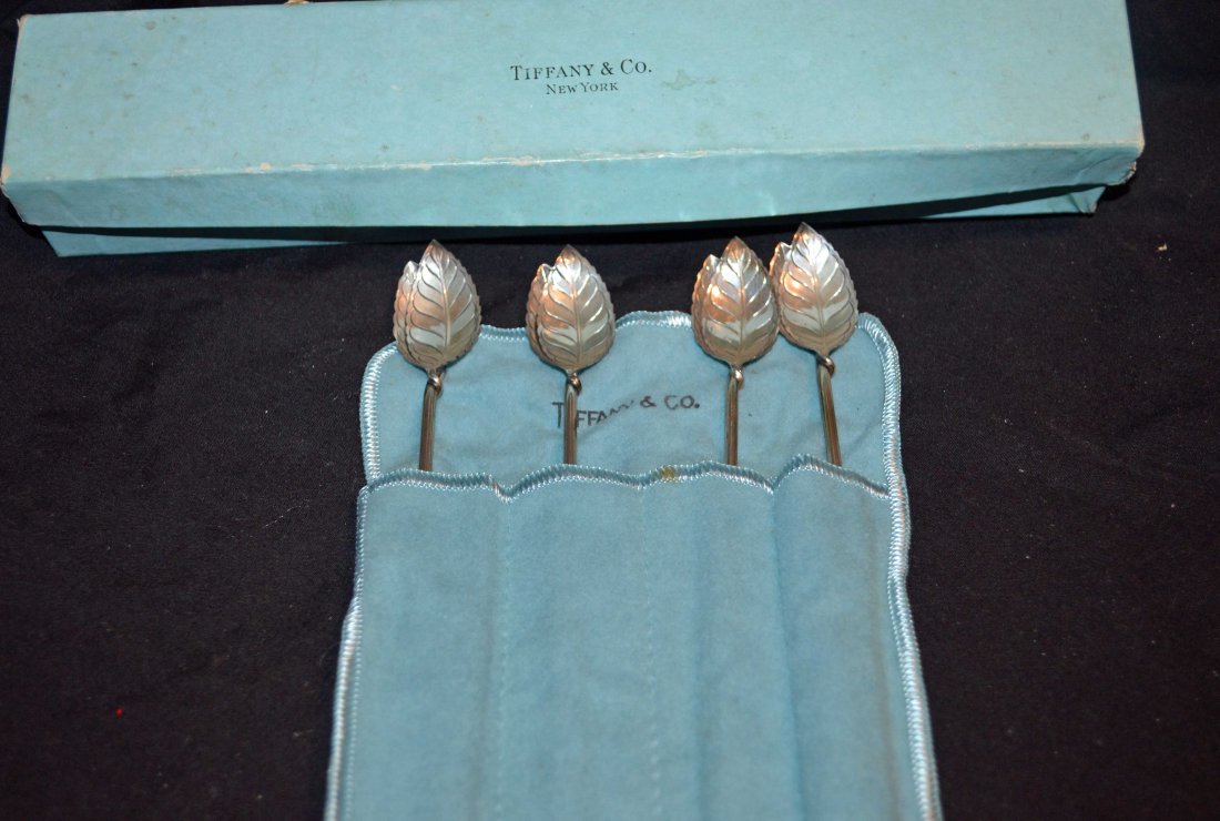 Tiffany & Co. Sterling Iced Tea Spoons Set of 4 in Orig (1 of 5)