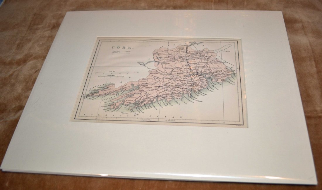 Original 1884 Map of Cork, Ireland (1 of 2)