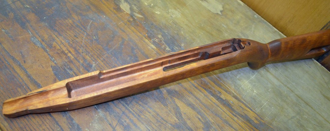 World War 2 IBM Made M-1 Carbine Gun Stock: Made by IBM Corp in World War 2. Rare M-1 Carbine Gun Stock. This lot is for the stock only. In very good condition for it's age.