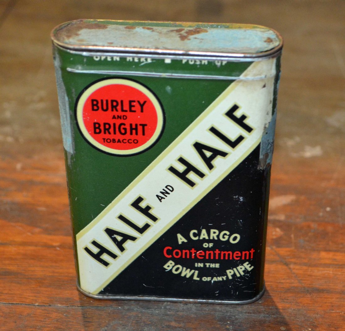1940's Burley And Bright Tobacco Tin