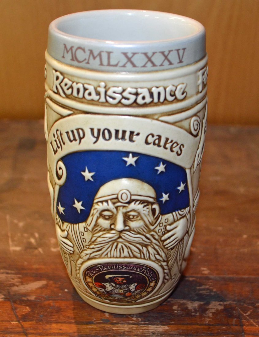 Ceramic Stein 1985 Texas Renaissance Festival (1 of 6)
