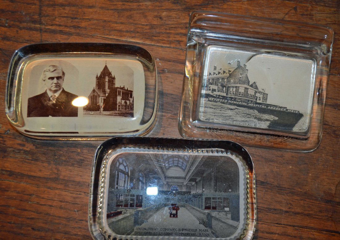 Lot of Three Antique Paperweights from Massachusettes (1 of 9)