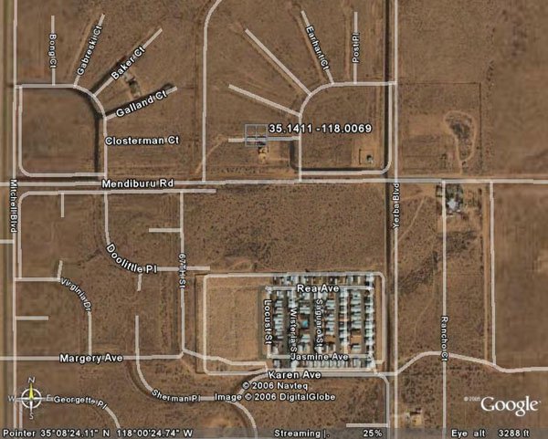 174. CALIFORNIA CITY (KERN CO., CA) 63' x 104'.