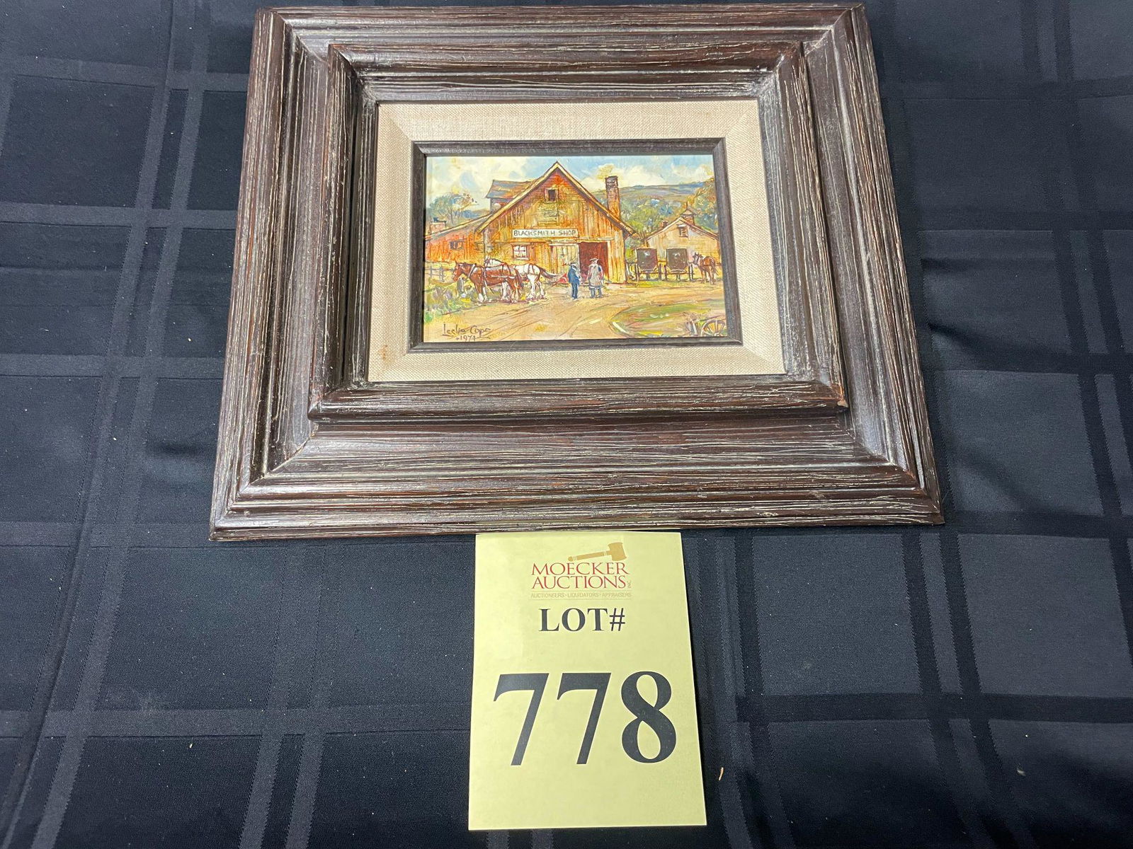 LESLIE COPE (1913-2002 OIL ON ARTIST BOARD (1 of 5)