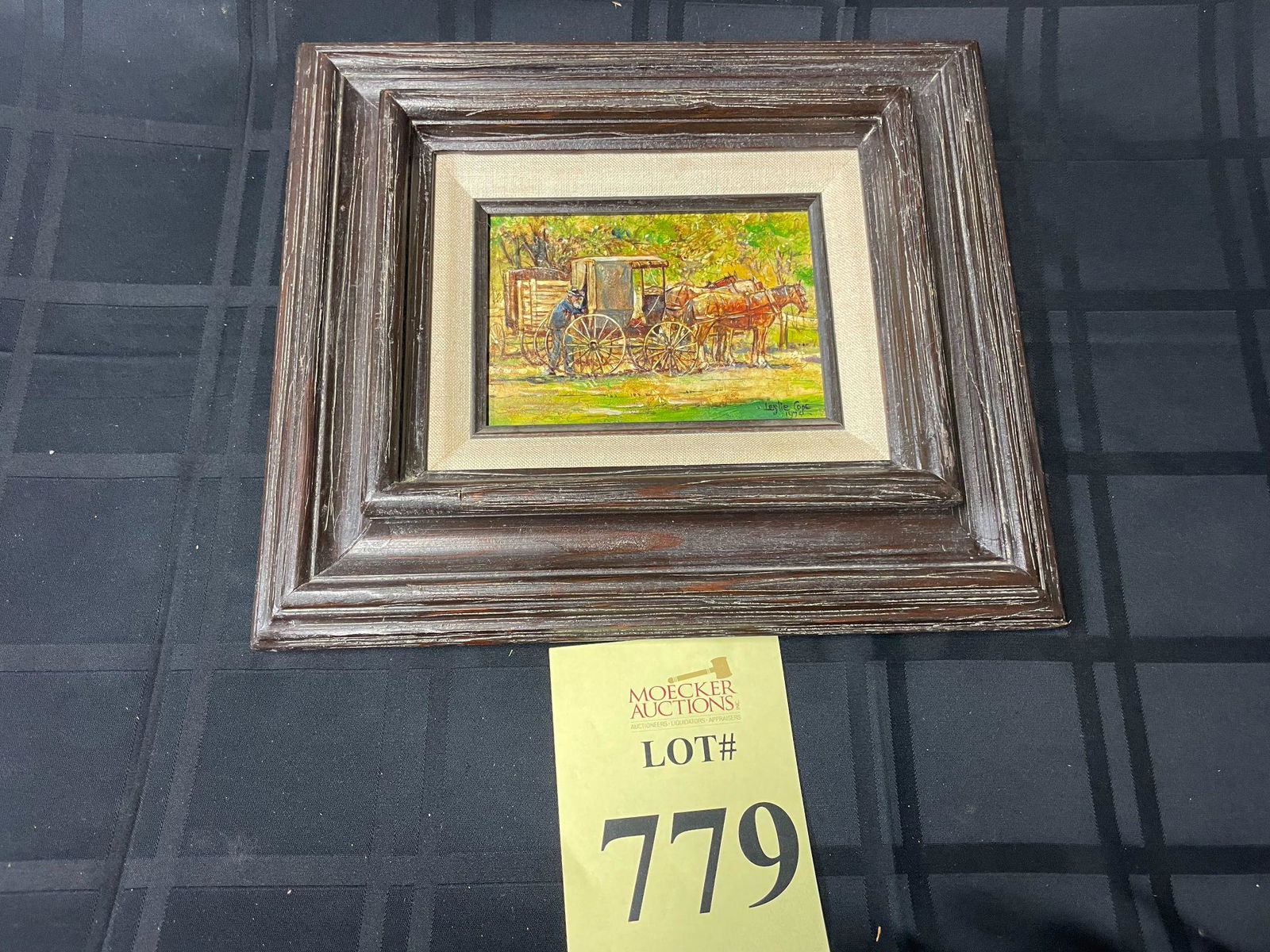 LESLIE COPE (1913-2002 OIL ON ARTIST BOARD (1 of 4)