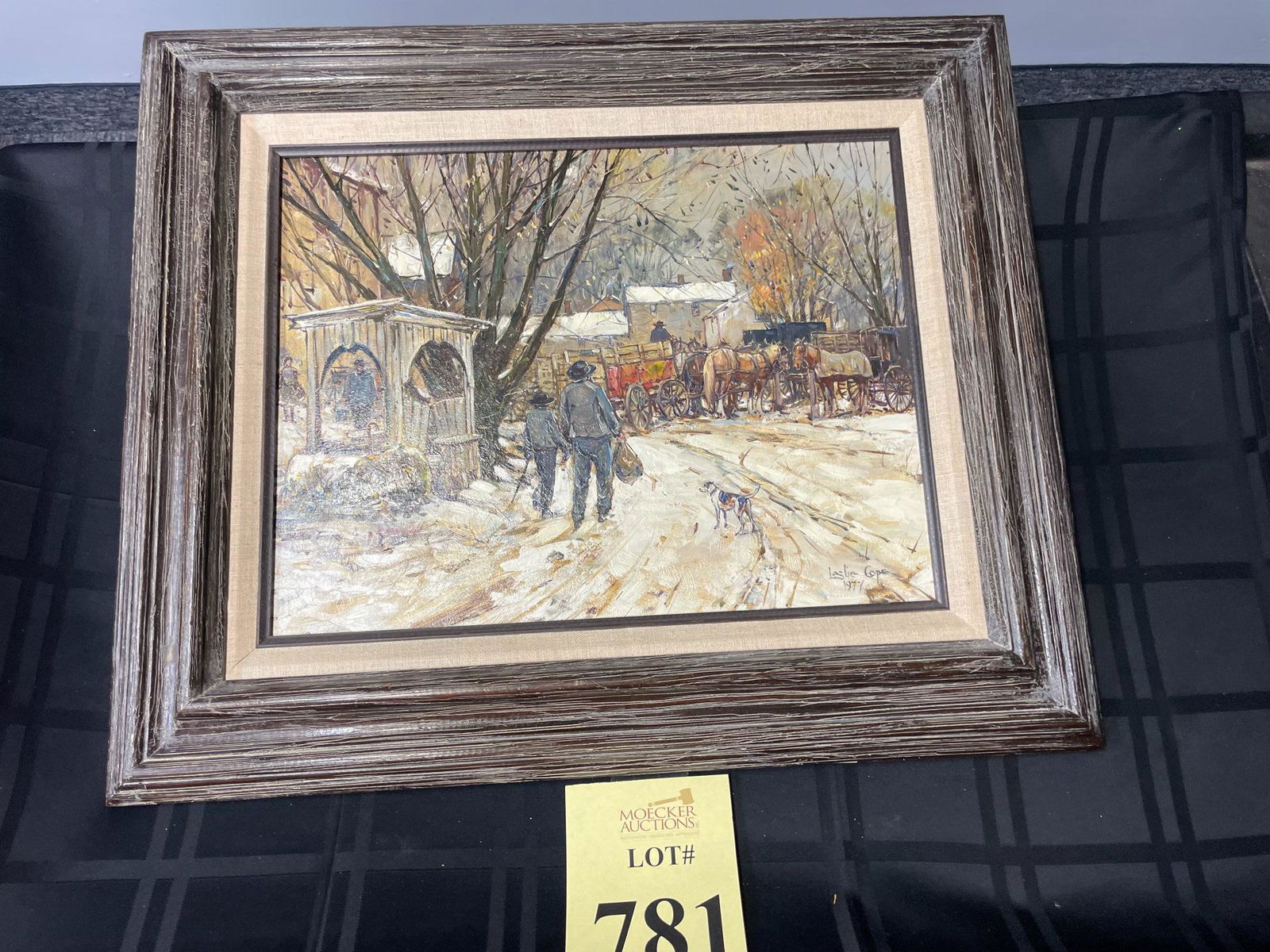 LESLIE COPE (1913-2002 OIL ON ARTIST BOARD (1 of 4)