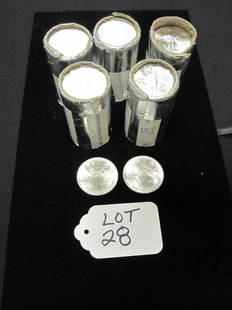 (100) MEXICAN SILVER COINS - PLATA PURA -1 OUNCE: DATED 1985 (NOTE: THIS LOT IS PART OF AN ASSIGNMENT FOR THE BENEFIT OF CREDITORS CASE OR RECEIVERSHIP CASE. THE HIGH BID WILL REQUIRE APPROVAL OF SALE BY THE ASSIGNEE OR RECEIVER. AUCTION IS NOT FINAL