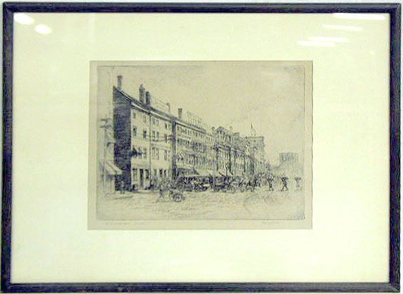 Henry G Peck "The Old Market Place, Providence"
