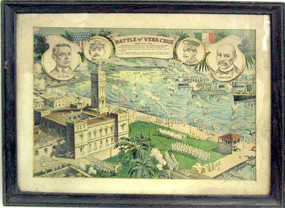 "The Battle of Vera Cruz(1914)" lithograph