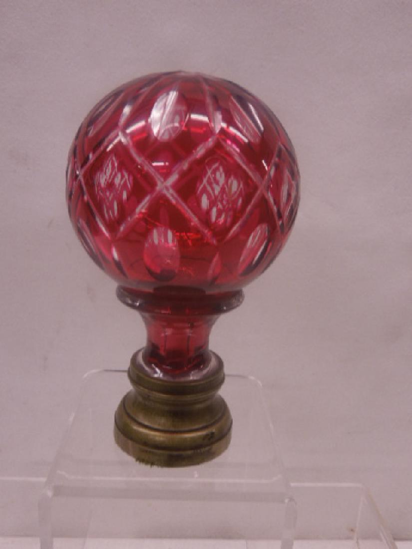 French Glass Newel Post Paperweight (1 of 3)