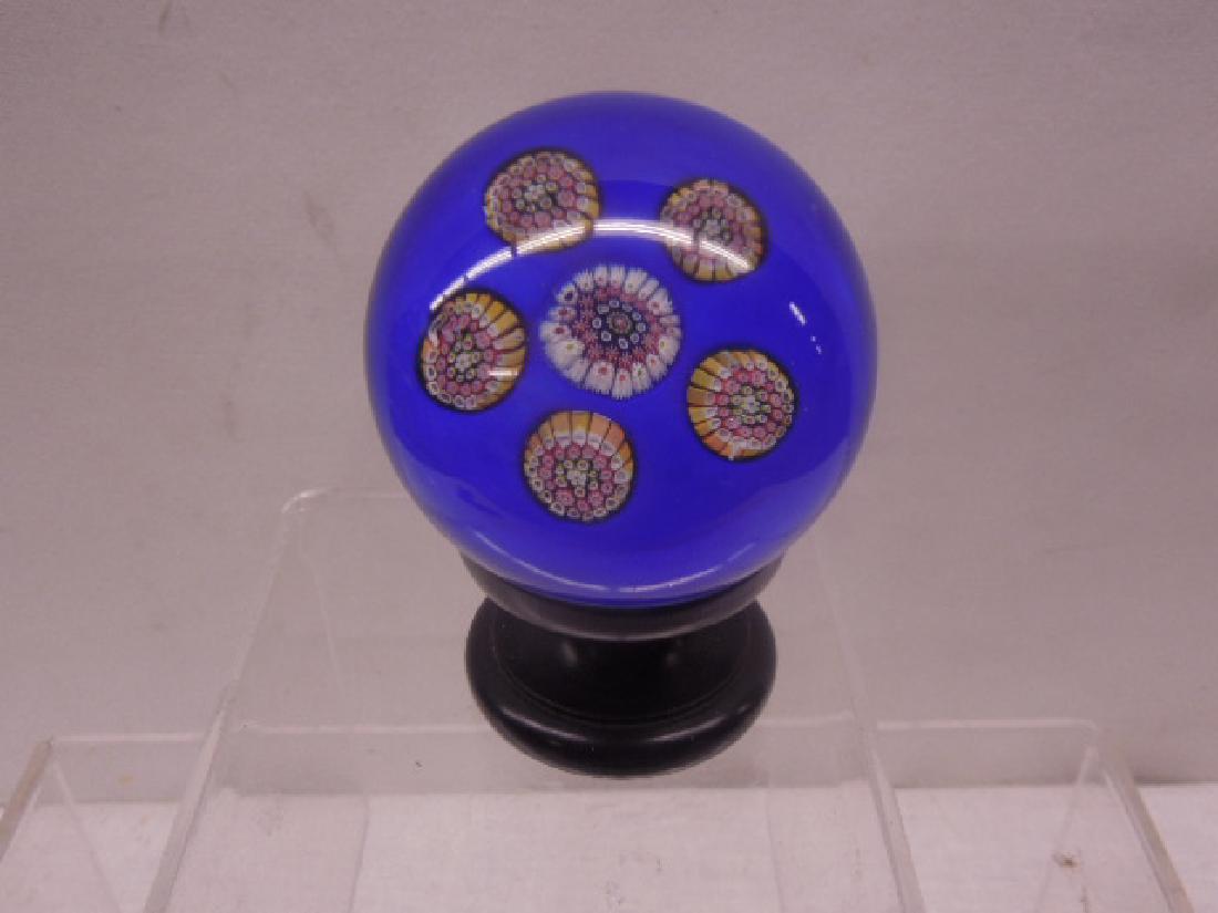 Unsigned Millefiori Glass Paperweight (1 of 4)