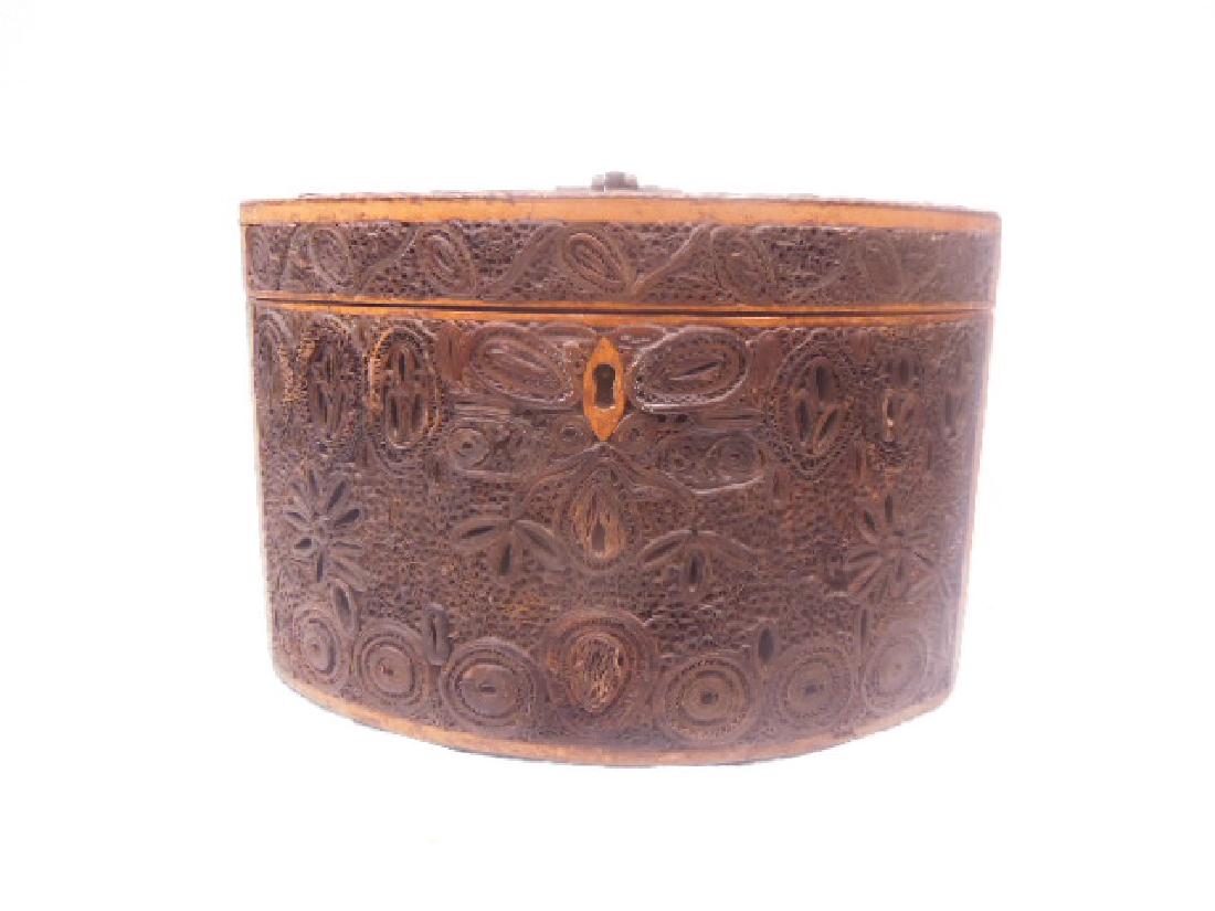 George III English Quillwork Tea Caddy (1 of 7)