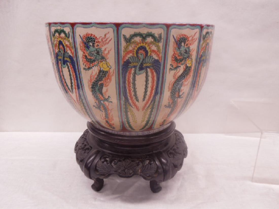 Antique Satsuma Pottery Fish Bowl (1 of 6)