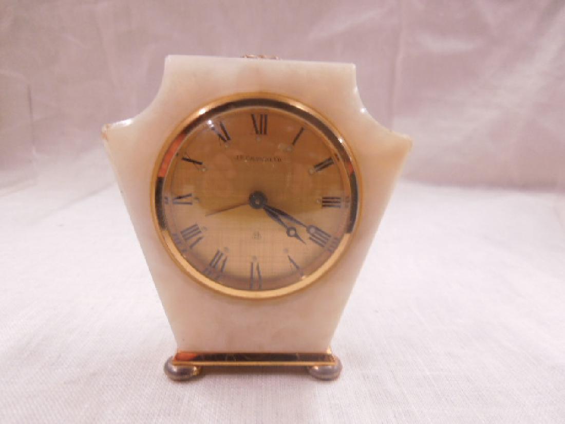 Swiss Onyx & Brass Travel Alarm Clock (1 of 9)