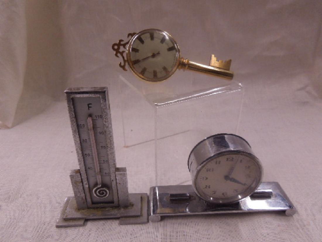 Vintage Thermometers & Desk Clock (1 of 7)