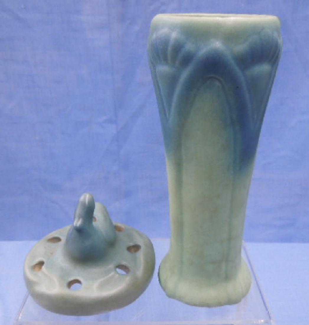 Van Briggle Pottery Flower Frog & Vase (1 of 4)