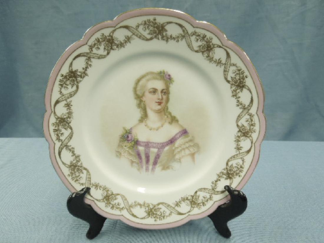 Sevres Porcelain Madame Du Barry Plate (1 of 5)