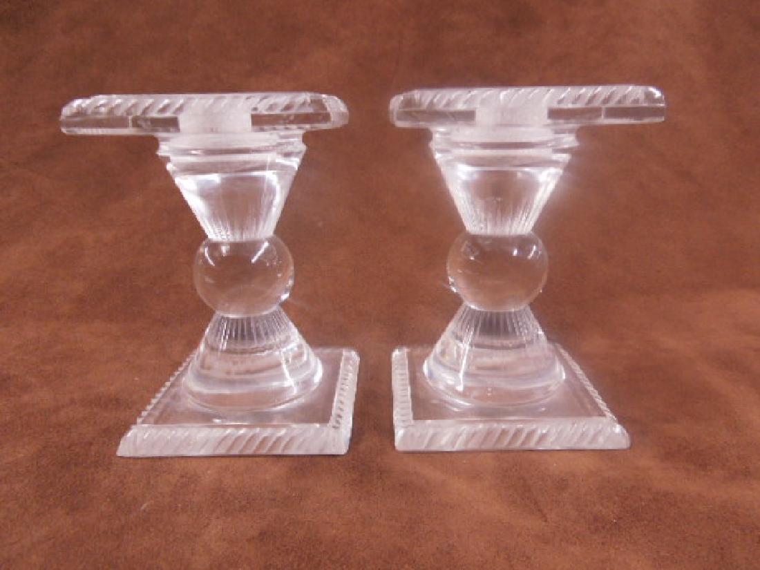 Lalique Crystal Sophie Candlesticks (1 of 4)
