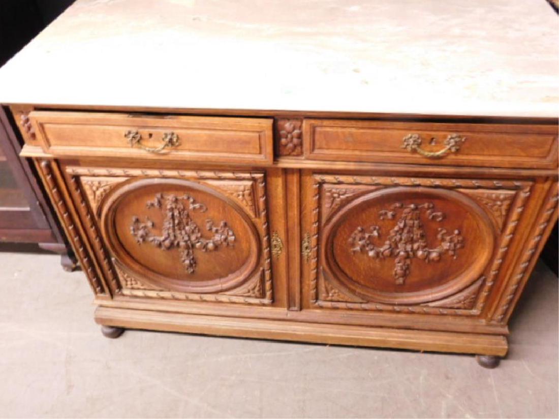 Renaissance Style Oak Server (1 of 9)