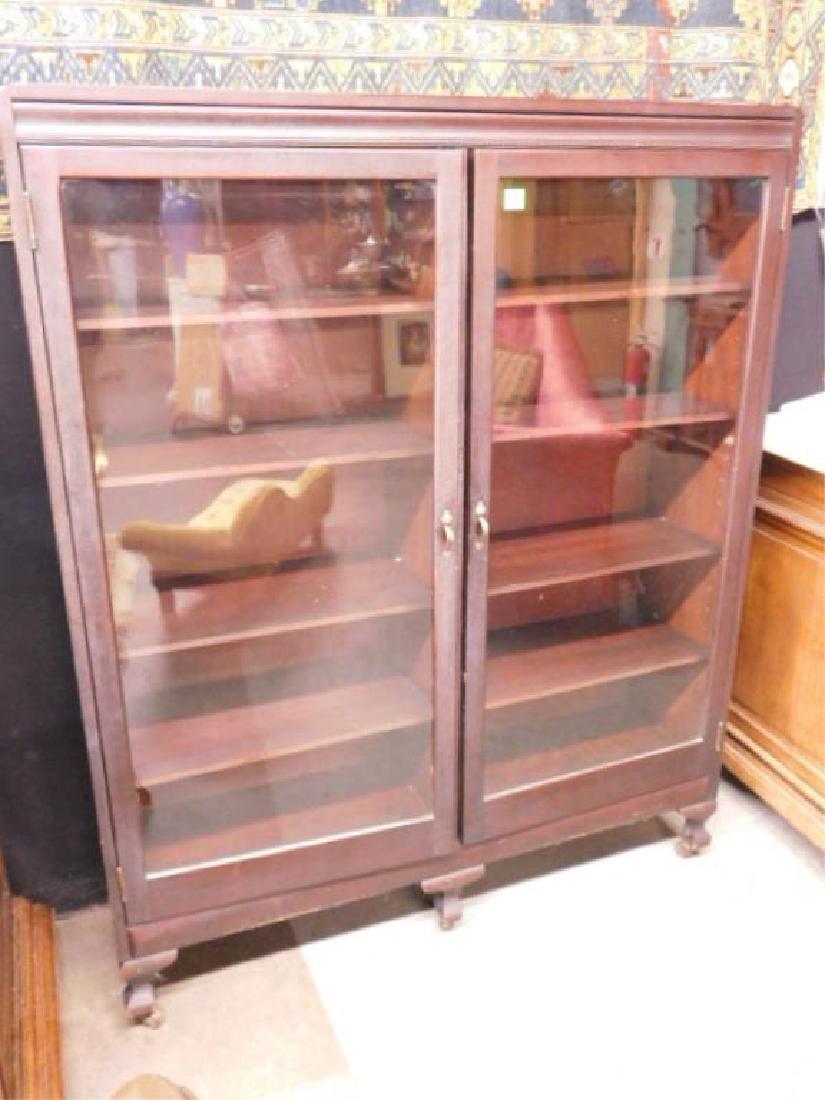 Mahogany Cabriole Leg Bookcase (1 of 4)