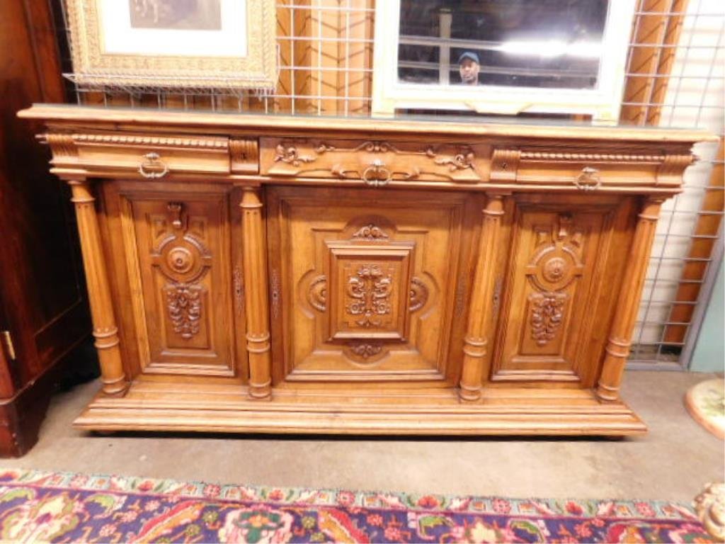 Renaissance Revival Walnut Sideboard (1 of 10)