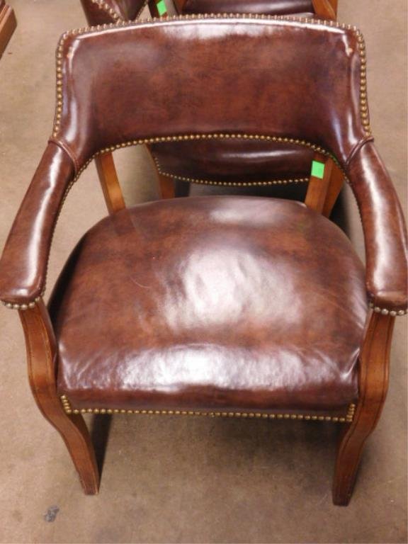 Six Mahogany Banker's Chairs (1 of 4)
