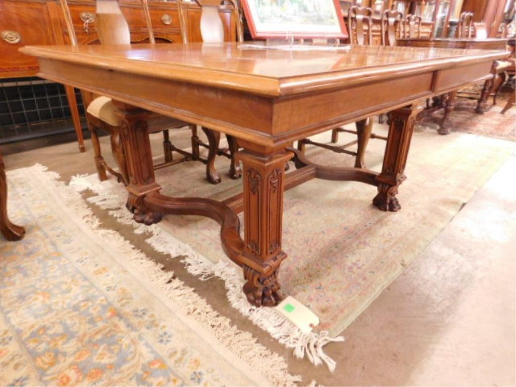 Victorian Walnut Dining Room Table (1 of 9)