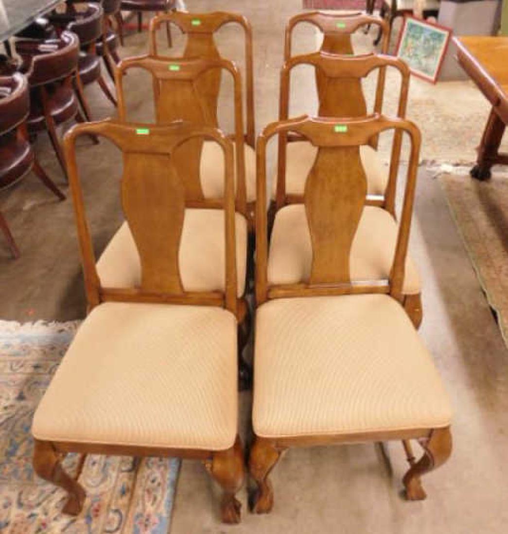 Six Queen Anne Style Mahogany Chairs (1 of 3)
