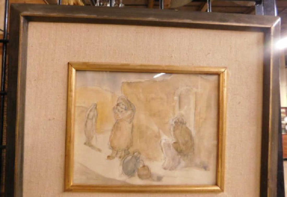 Jakob Steinhardt Signed Watercolor (1 of 3)