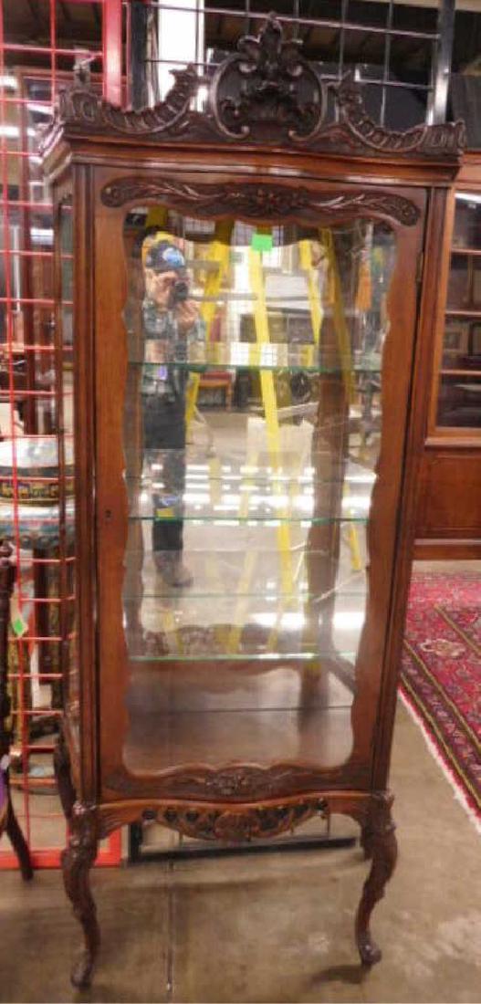 Italian Provincial Walnut Vitrine (1 of 4)