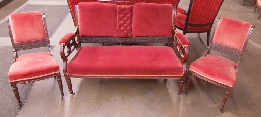 Eastlake Victorian Walnut Parlor Suite (1 of 8)