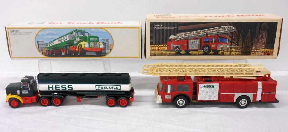 1984 & 1986 Hess Truck Banks (1 of 1)