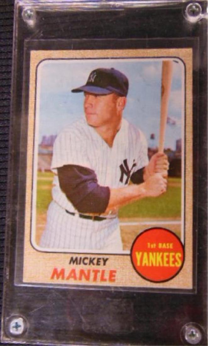 1968 Mickey Mantle Baseball Card (1 of 3)