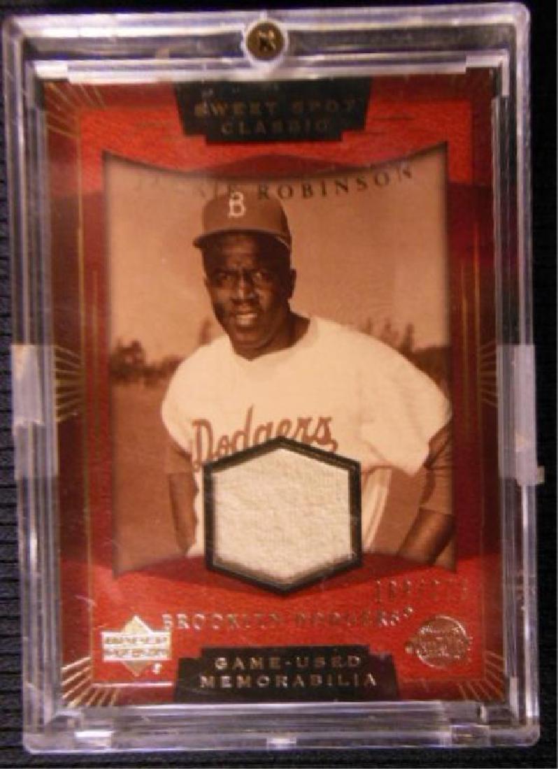 Jackie Robinson Game Worn Jersey Baseball Card (1 of 2)