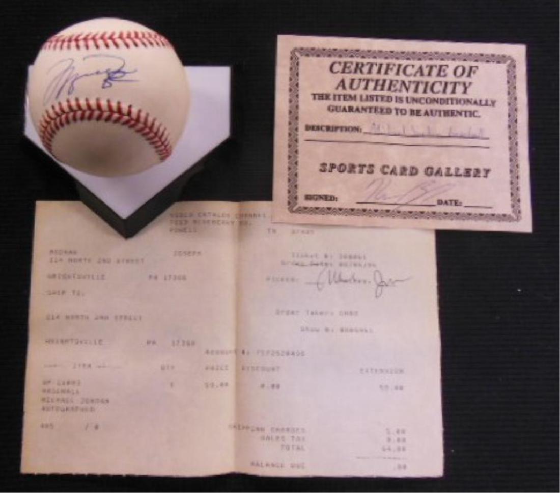 Michael Jordan Autographed Baseball (1 of 5)