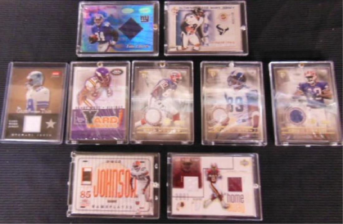 9 Wide Receiver Game Used Jersey Football Cards (1 of 7)