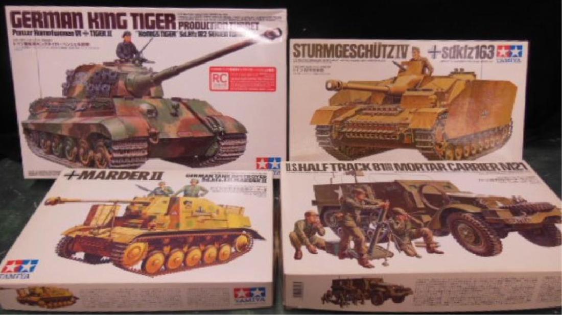 4 Tamiya 1/35 scale WW II Vehicle Model Kits (1 of 9)