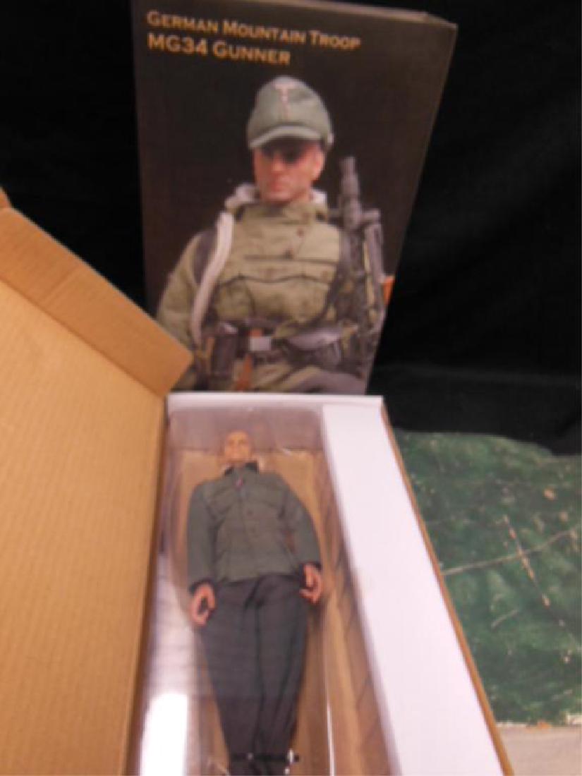 Cyber Hobby German WW II Action Figure: Cyber Hobby German WW II Action Figure, Michael Wittman, 1:6 scale, new in original box with uniform, accessories and card, LAH Tiger Ace, NEO body, Cyber Hobbie Exclusive, No 7037, 2004, 3" x 8" x 13