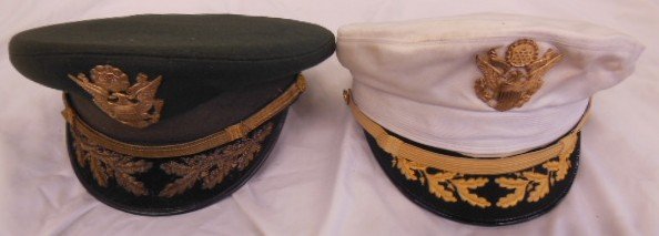 2 US Army Officers Dress Caps (1 of 8)