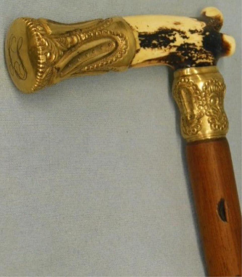 Stag Antler Handled Cane (1 of 8)