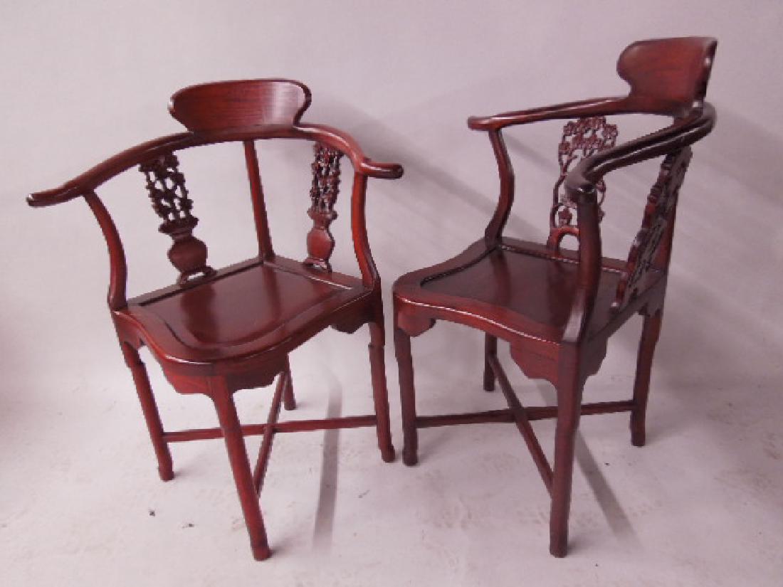 2 Chinese Corner Arm Chairs (1 of 5)